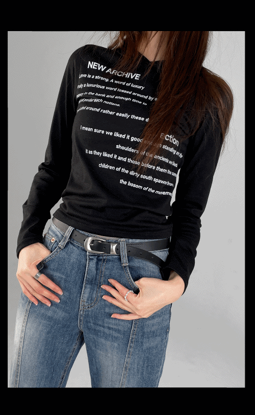 피비 레터링 쫀쫀  후드 봄 이너  티셔츠   - 3 color
